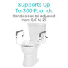 Supports Up To 300 Pounds Handles can be adjusted from 18.5¨ to 21¨