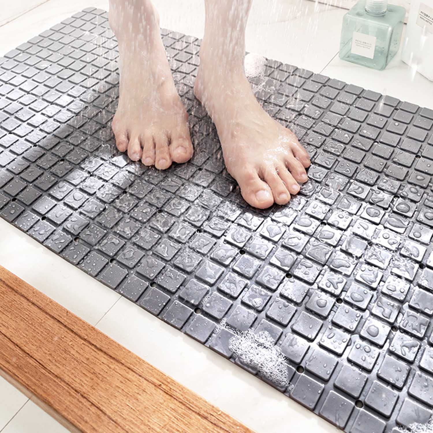 Tapis de douche antidérapant, tapis de bain de sécurité confort