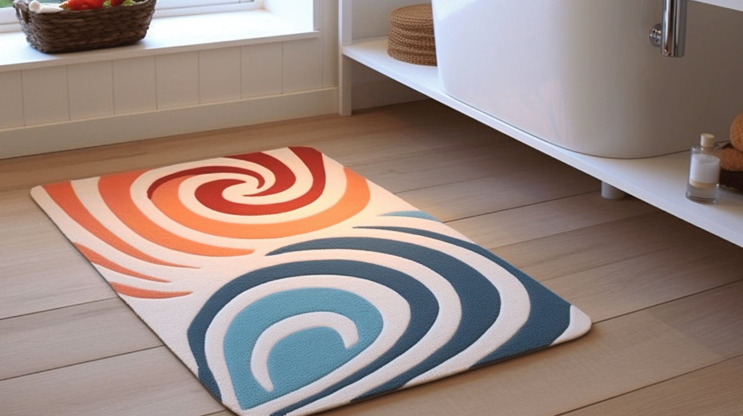 tapis de bain design