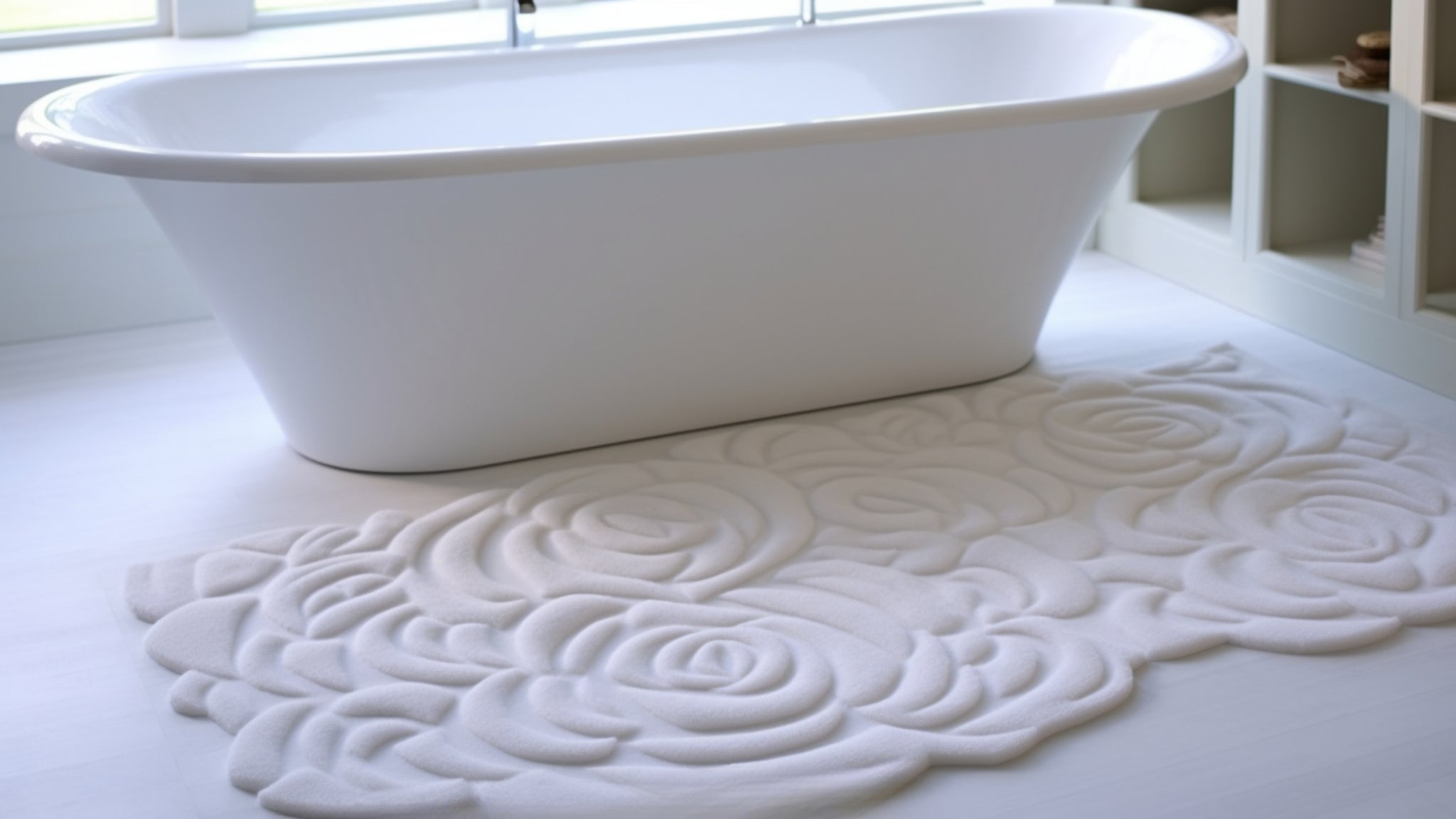 tapis de bain blanche haut de gamme