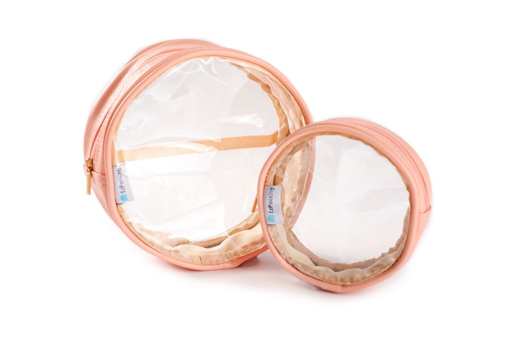 Clear circle pouch set