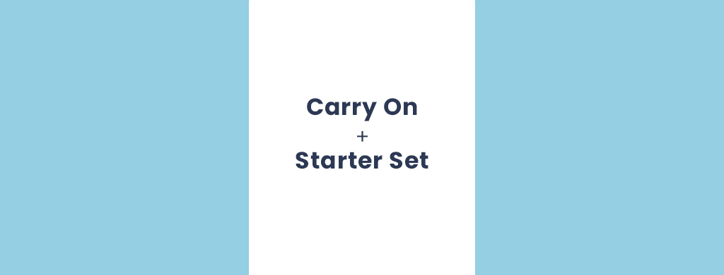 Packing a carry-on with Starter Set