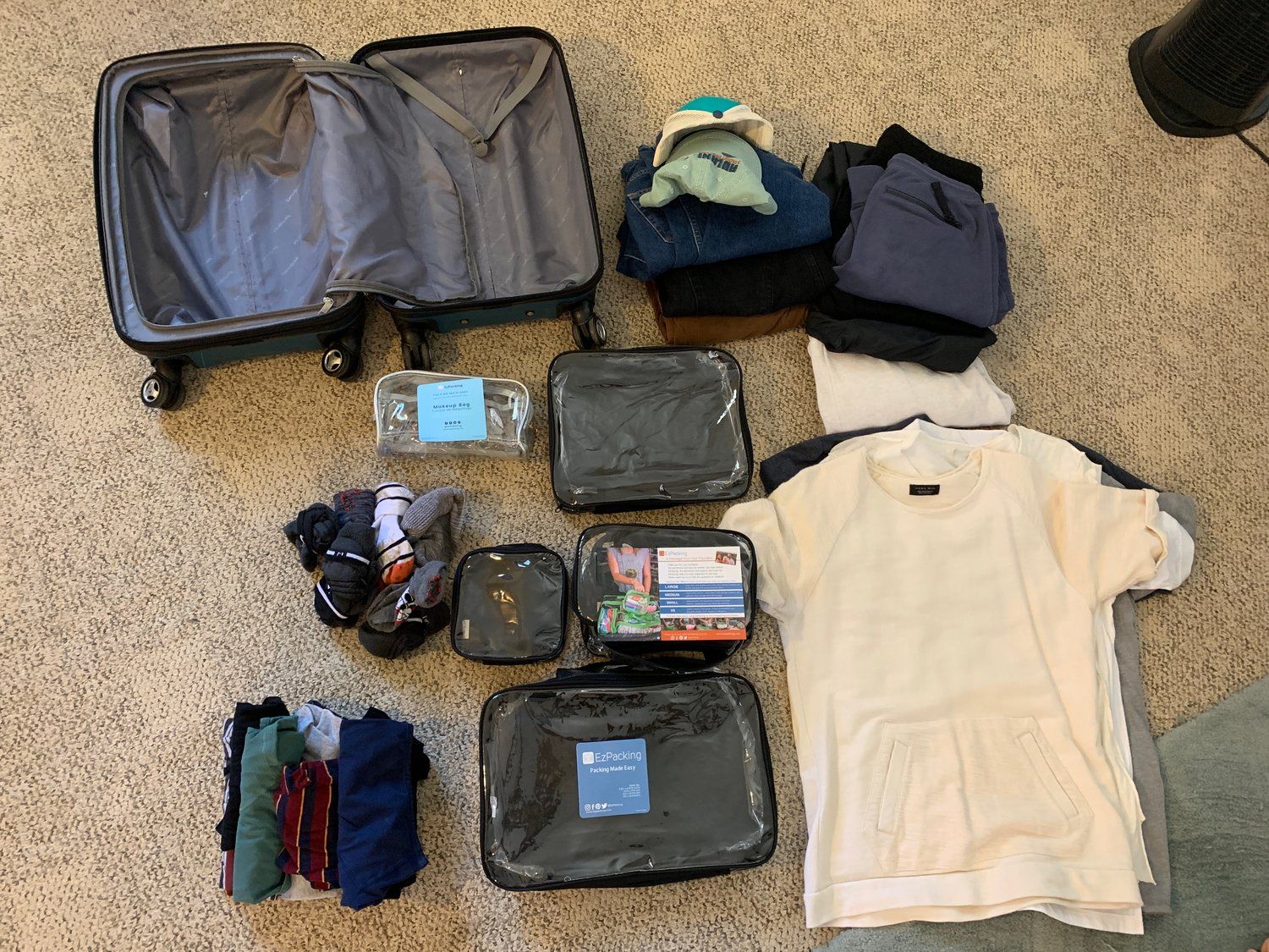 Dad's packing list using starter set