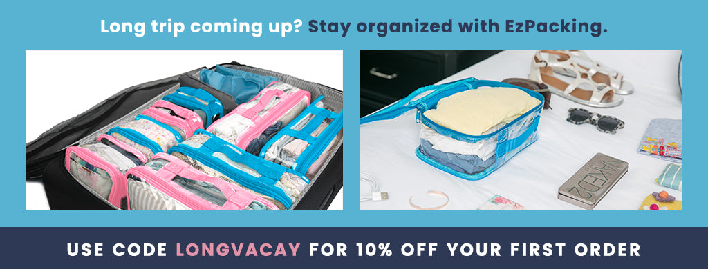 Clear packing cubes discount for month long trip