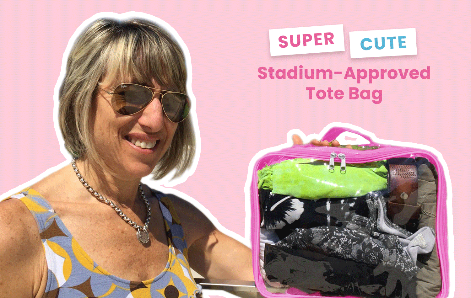 Clear stadium-approved Medium Cube