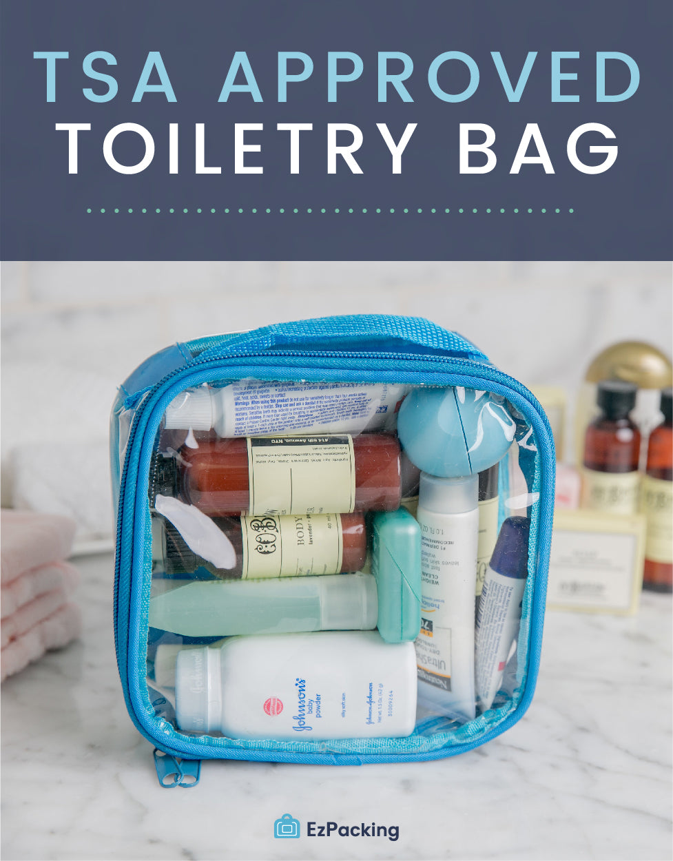 TSA approved toiletry bag