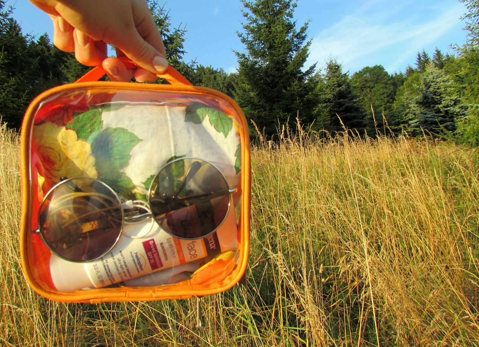 Sunglasses and other travel essentials