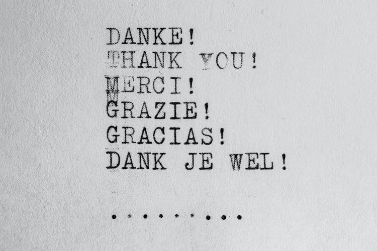 thank you in different languages