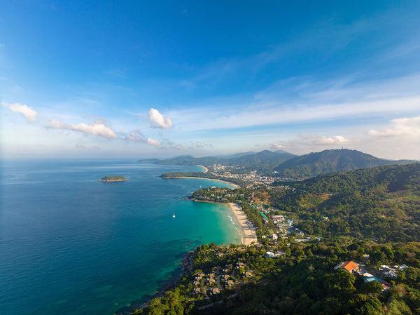 Aerial view from Kata & Karon beach viewpoint, Phuket, Thailand