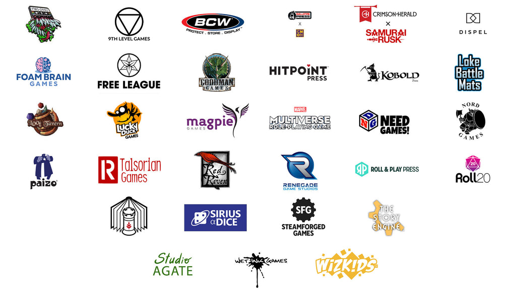Logos of all participating publishers