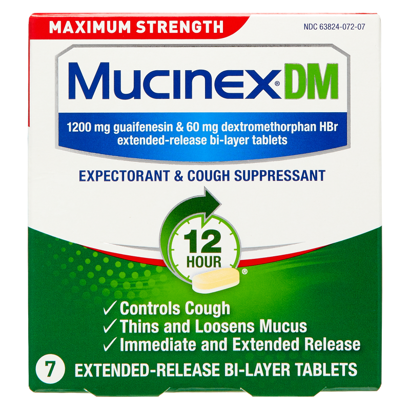 Mucinex DM 12-Hour Max Strength Extended Release Tablets 7ct - Peachtree Urgent Care product image