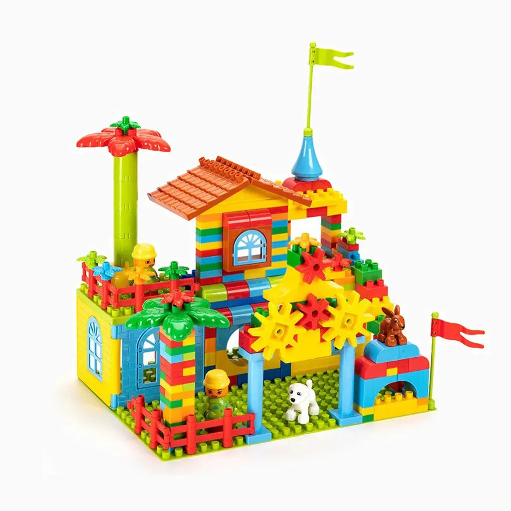 YOTOY Magic Transforming Castle Villa: Large Particle Building Blocks