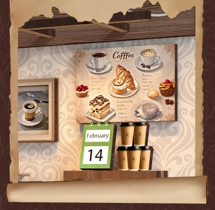 Country Coffee Shop Miniature House Kit