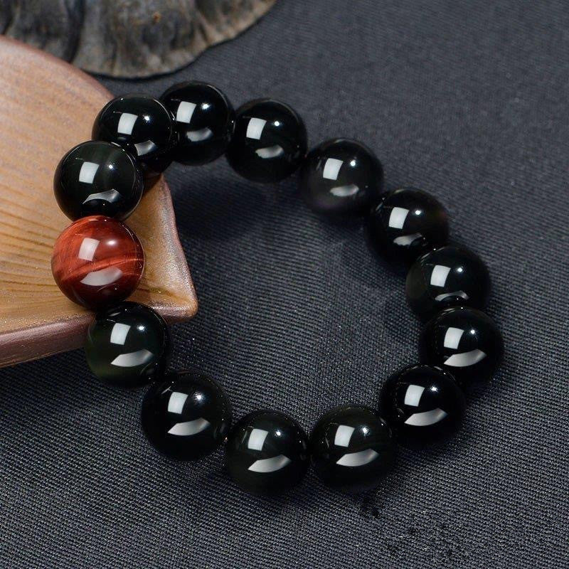 INNERVIBER Natural Black Obsidian Tiger Eye Protection Bracelet Bracelet INNERVIBER 3