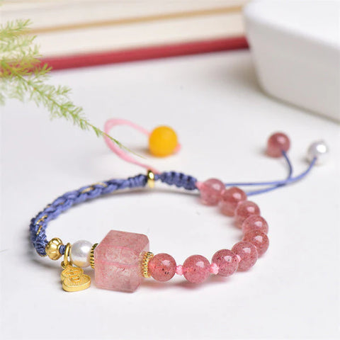 Strawberry Quartz Bracelet