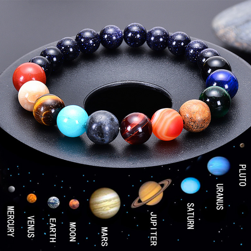 INNERVIBER Blue Sandstone Solar System Eight Planets Bracelet Bracelet INNERVIBER 5