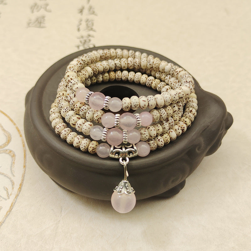 Bodhi Seed and Pink Agate