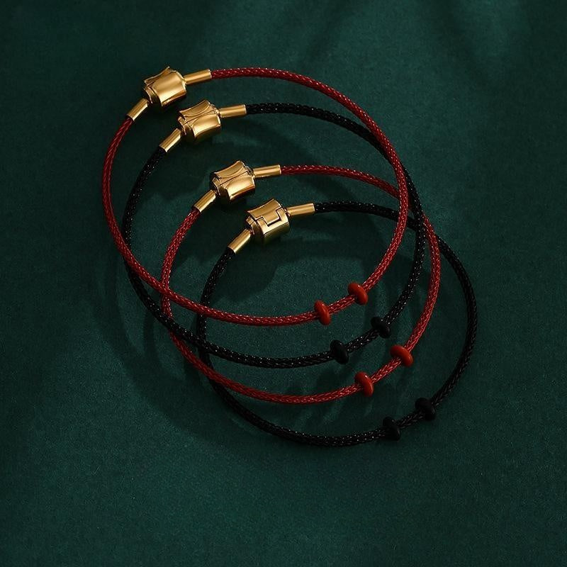 Luck Buckle Red String Bracelet