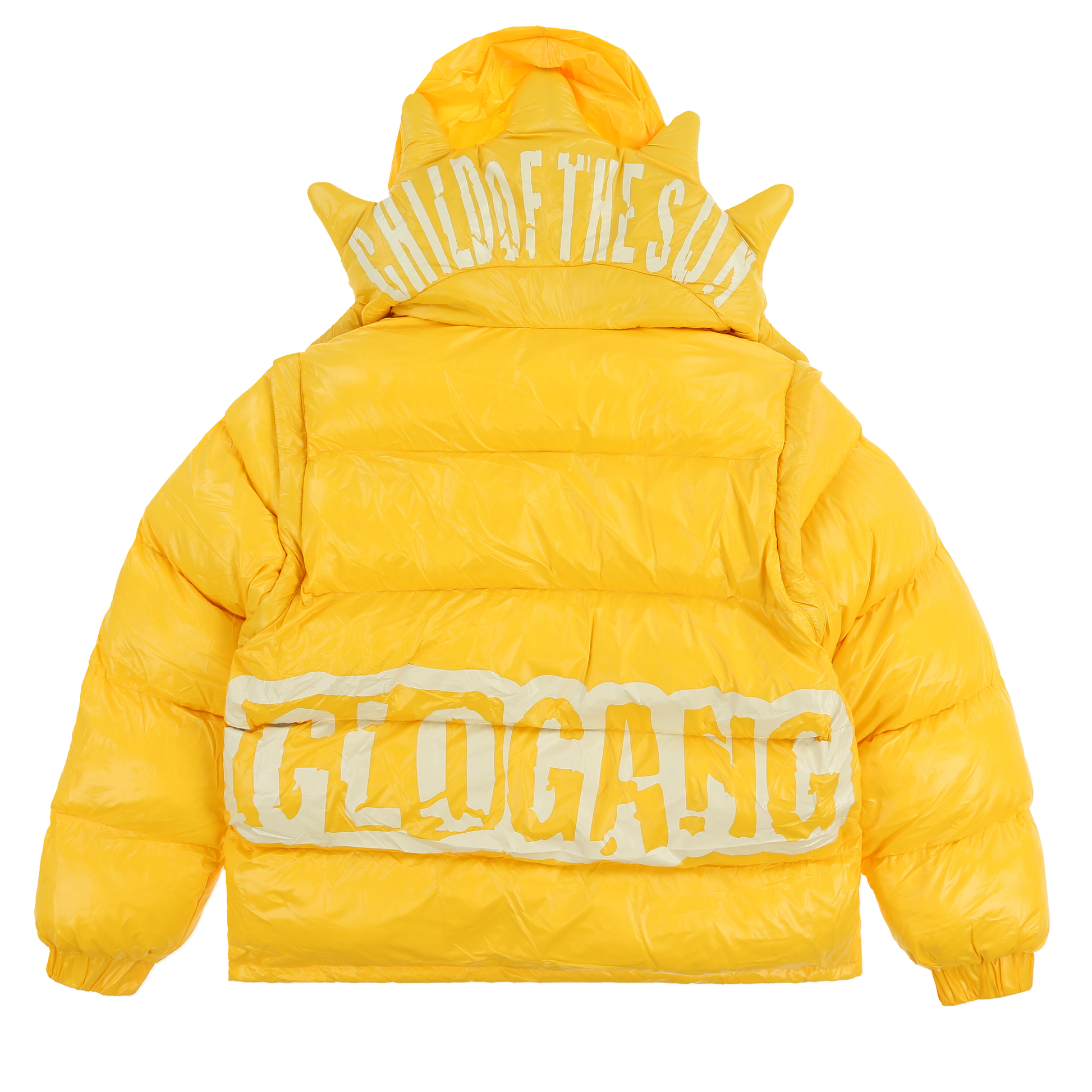 Glocler Flare Collar Puffer Jacket (Yellow) – Glo Gang Worldwide