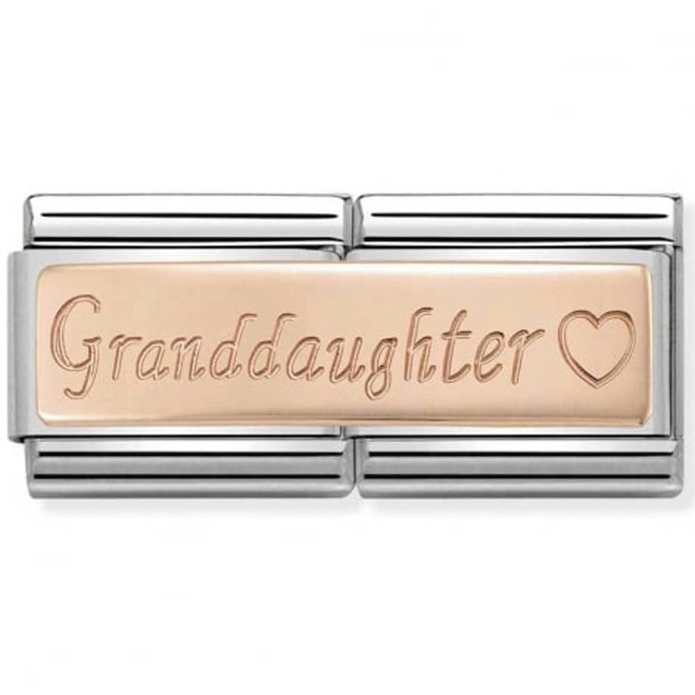 nomination rose gold daughter charm