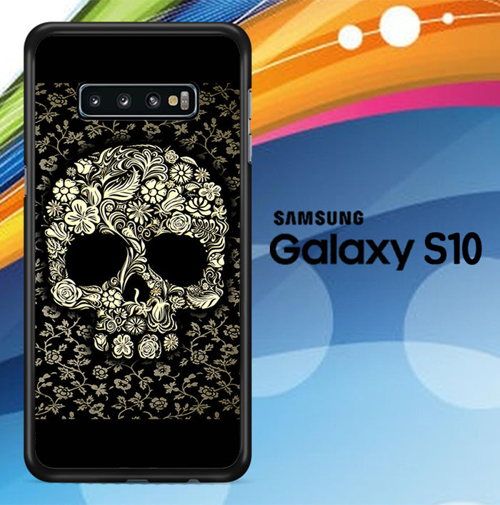 Flower Skull Samsung S10 Case