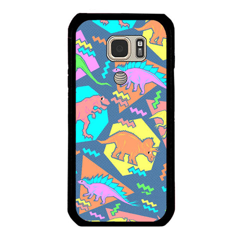 Nineties Dinosaurs Pattern Samsung S10 Case