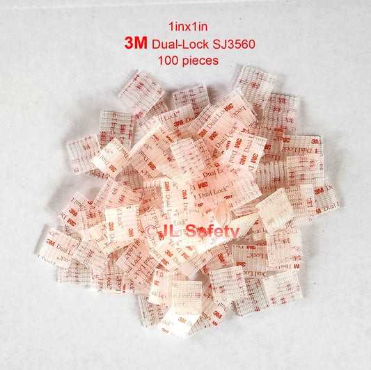 SJ3550 3M™ Dual Lock™ Reclosable Fastener - Type 250 - 1 x 1 Pieces -  Black - 250/bag