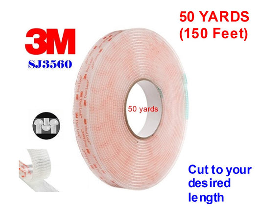 3M 4016 Double Sided Foam Tape 25524, 3/4 in x 15 yd, Off-White