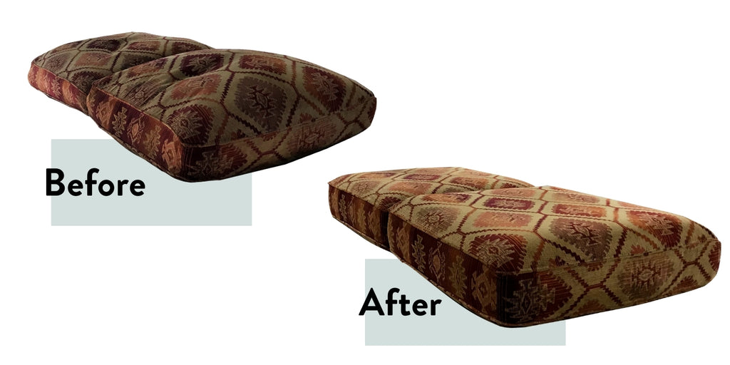Sofa cushions refilled tetrad restuffed