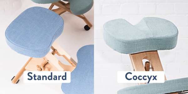 kneeling chair styles; coccyx vs non coccyx what is best