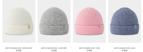 Kids beanies van Poederbaas