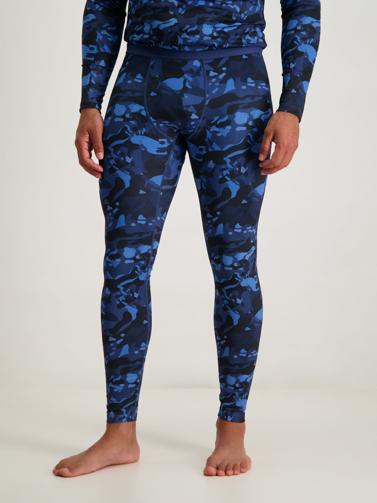 Poederbaas Camouflage thermo broek voor heren - mannen thermo broek - Camo thermo broek -Men Thermo Pant Camo | Navy