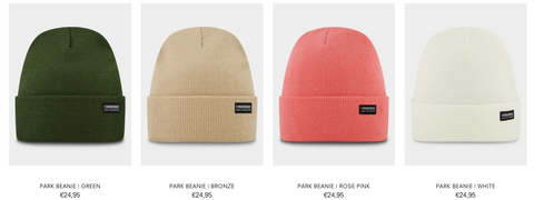 Park Series beanies van Poederbaas