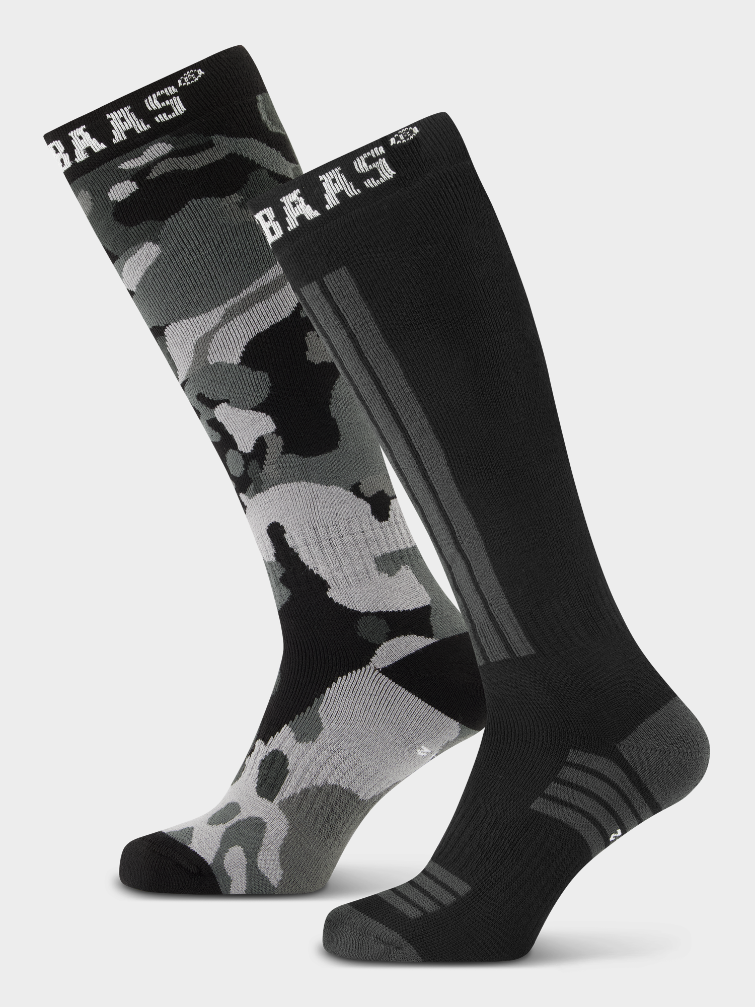 Ski Socks 2-pack | Camo Black