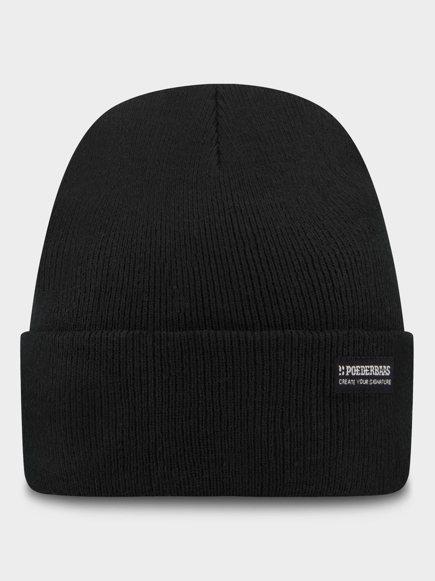 Poederbaas Heren Muts Park Beanie - Black