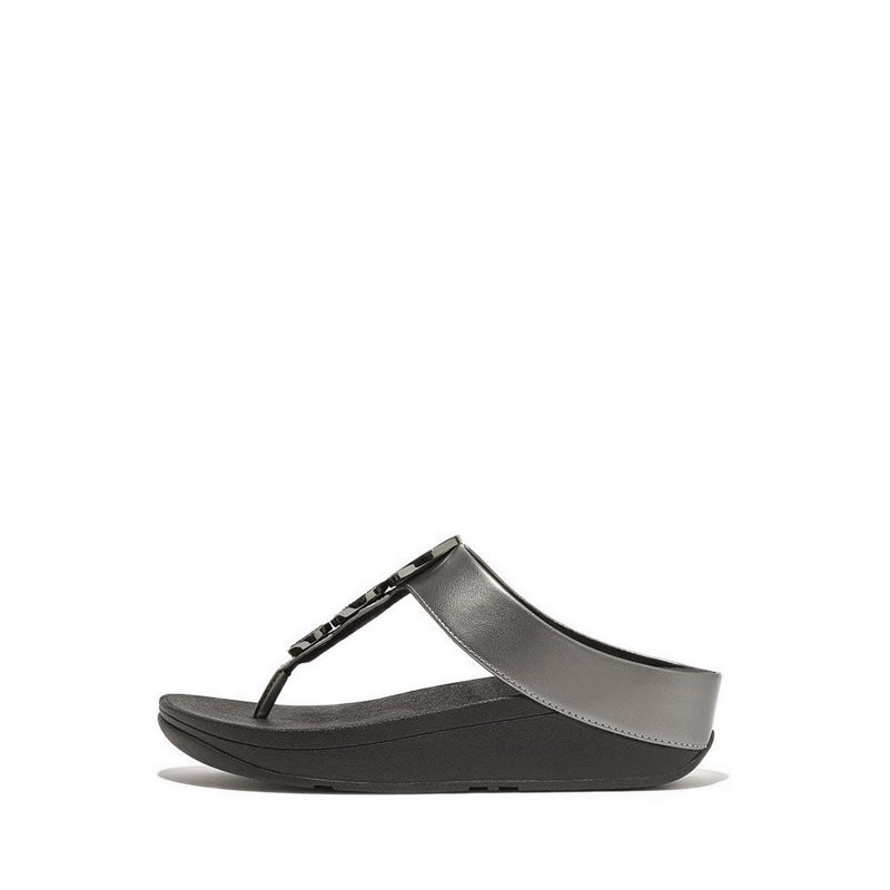 Bead-Circle Metallic Toe-Post Sandals - FitFlop Indonesia product image