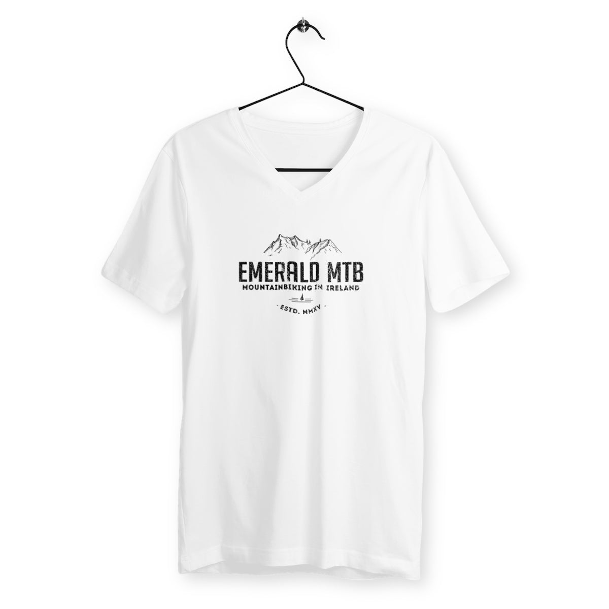 Emerald MTB v neck t-shirt 