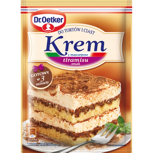 Dr.Oetker Tiramisu Frosting - Krem Do Tortów Smak Tiramisu (122g) - Pierogi Store