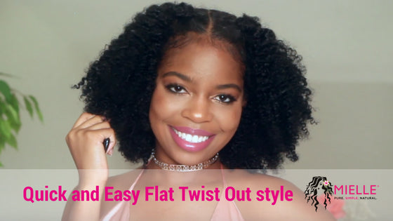 Quick And Easy Flat Twist Out Style On Natural Hair