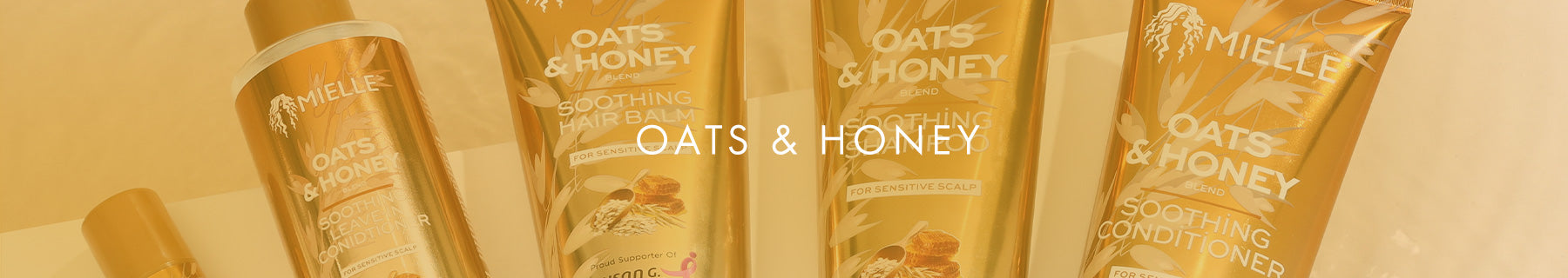 Image showing all the oats and honey hair products 