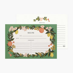 Blank recipe cards