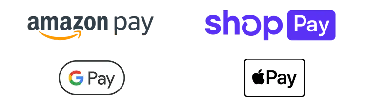 Amazon Pay／Shop Pay／Google Pay／Apple Pay
