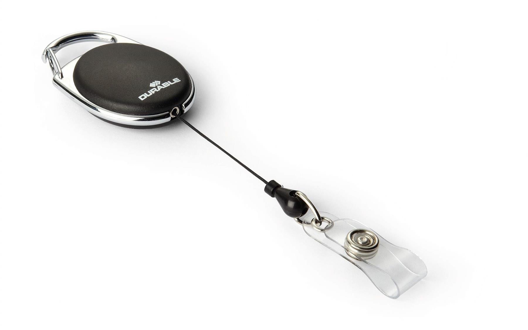 Durable STYLE Secure Retractable Clip Badge Reel for ID & Keys