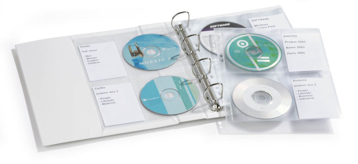 Durable, Classeur à anneaux, CD DVD INDEX, 40 CD, anthracite, 5227-58