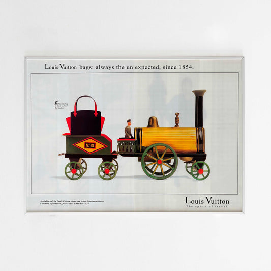 Louis Vuitton Poster Vintage Ad Wall Art Luxury Brand Poster 