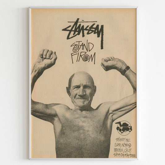 Stussy Streetwear Advertising Poster, Thrasher Style 80s Print, Vintage Ad  Wall Art, Skateboarding Magazine Retro Advertisement – Yesterday Vault