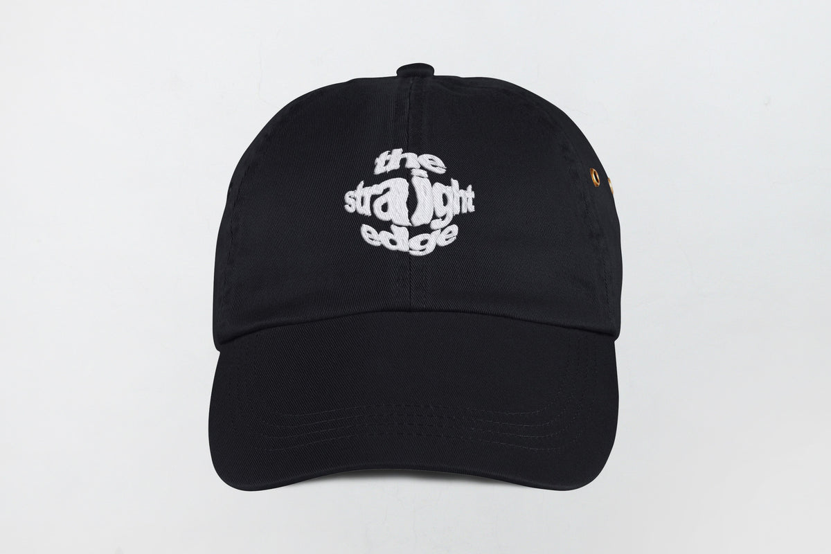 Straight Edge Dad Hat in Black SXEWORLDWIDE Store