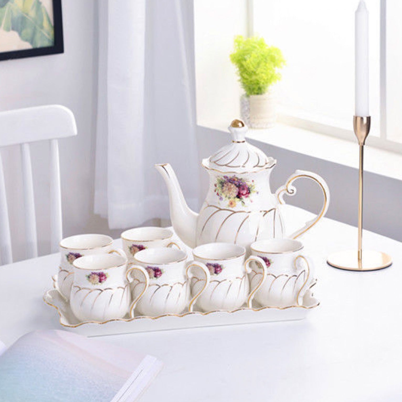 Flower Ceramic Tea Pot Set - Cushla Tea product image