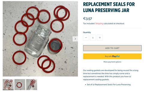 sealing gasket canning jar