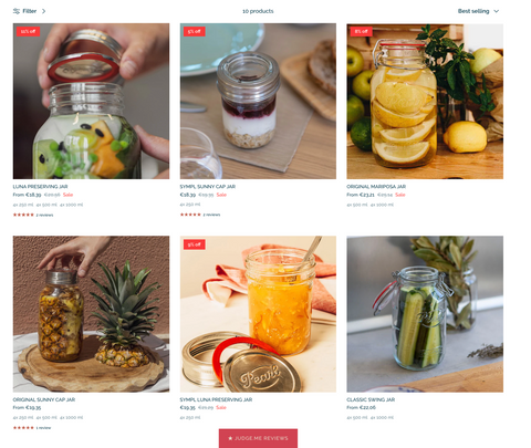 mason jars for food preservation